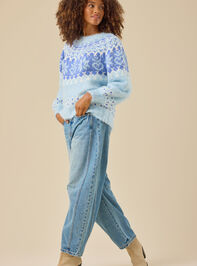 Holly Fuzzy Fair Isle Sweater Detail 4 - TULLABEE