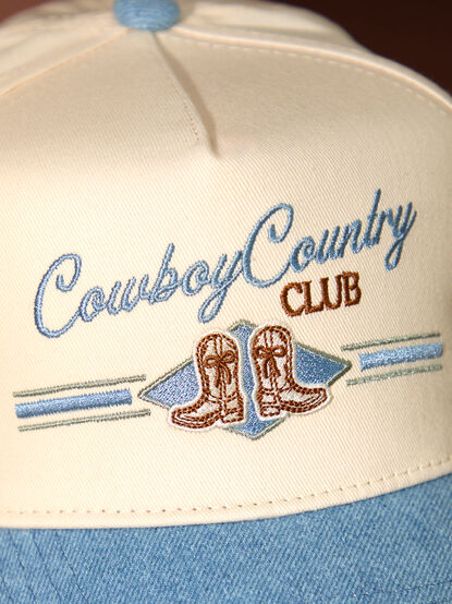 Denim Cowboy Country Club Trucker Hat - TULLABEE