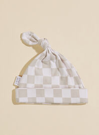 Jamie Checkered Knot Hat - TULLABEE