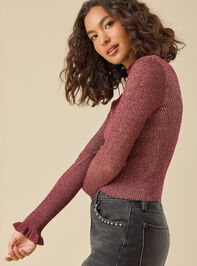 Camille Mock Neck Top Detail 4 - TULLABEE