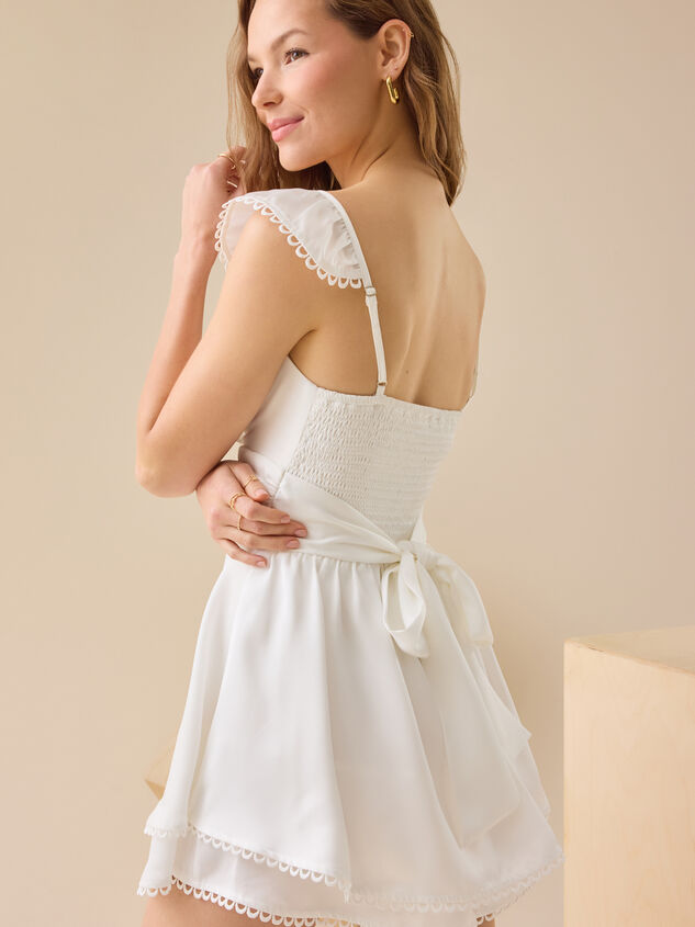 Miles Flutter Sleeve Romper Detail 5 - TULLABEE