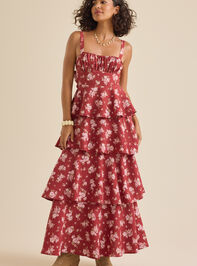 Zophia Layered Maxi Dress Detail 4 - TULLABEE