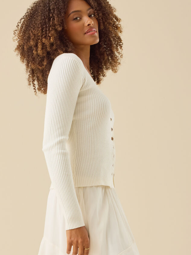 Merida Ribbed Cardigan Detail 5 - TULLABEE