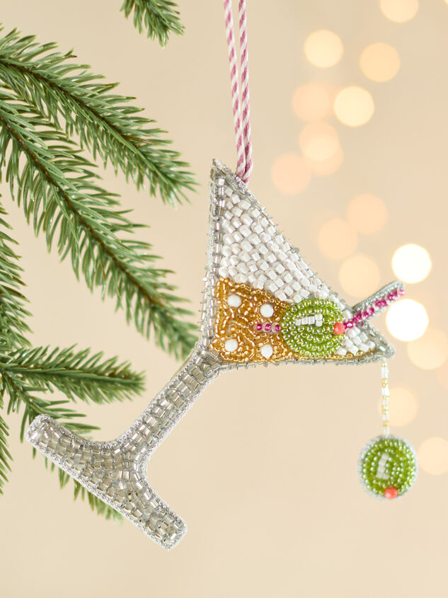 Martini Beaded Ornament - TULLABEE
