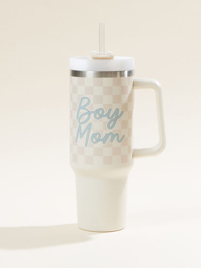 Mama Checkered 40 oz. Tumbler - TULLABEE