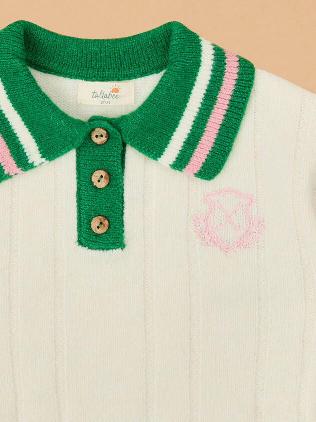 Gigi Golf Sweater Detail 3 - TULLABEE