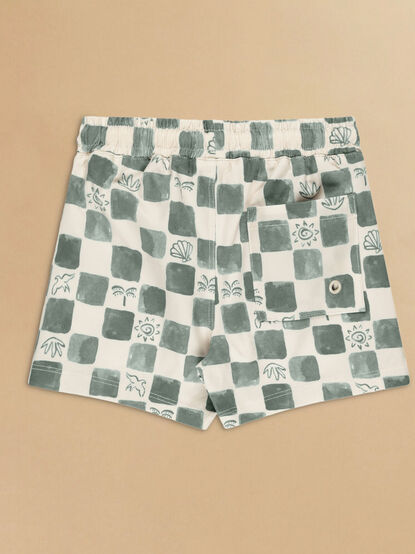 Coastal Check Broadshorts by Rylee + Cru - TULLABEE