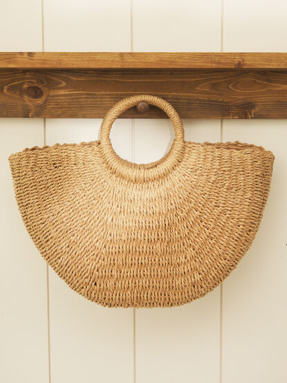 O-Ring Straw Tote Bag - TULLABEE