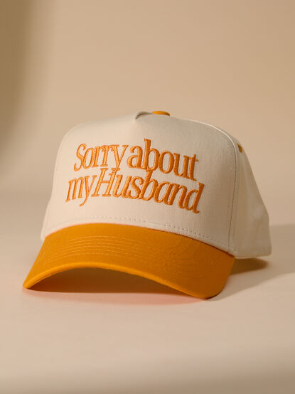 Sorry About My Husband Gameday Trucker Hat - TULLABEE