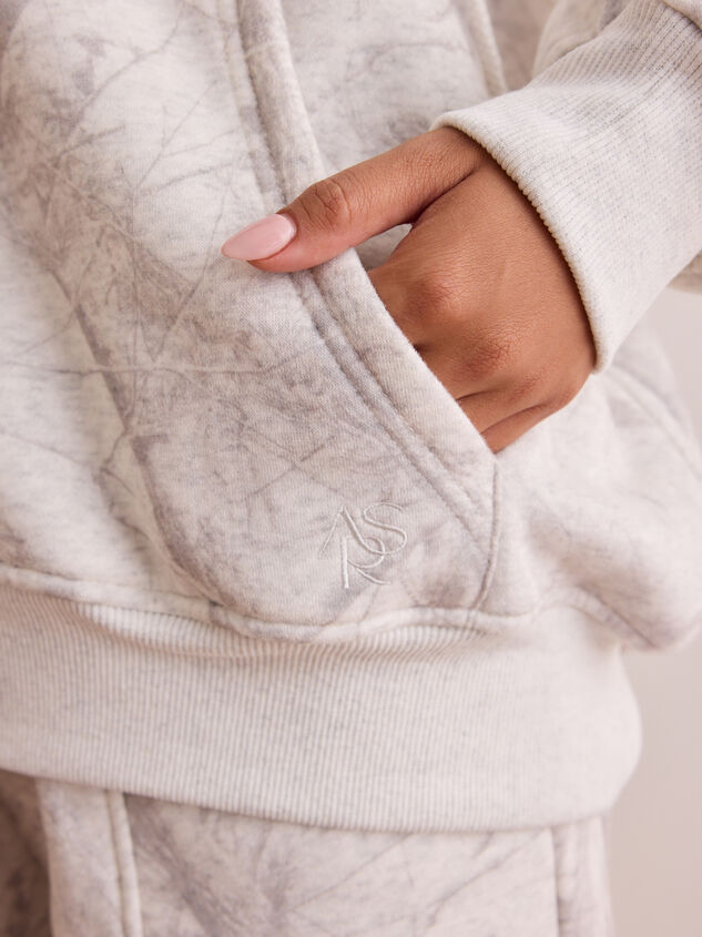 Blissful Camo Full Zip Pullover Detail 5 - TULLABEE