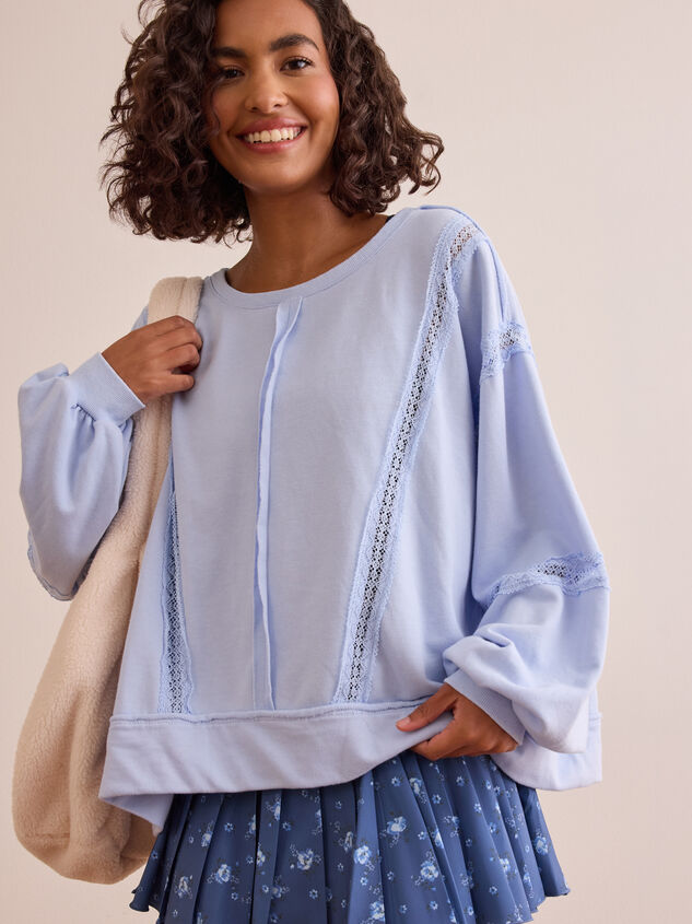 Bounce Back Lace Pieced Pullover - TULLABEE
