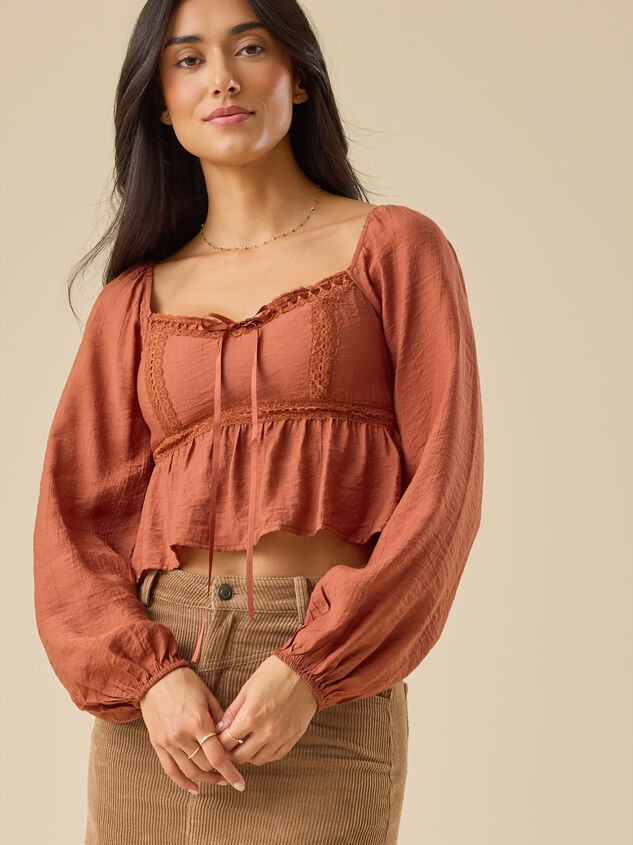 Blair Balloon Sleeve Babydoll Top - TULLABEE