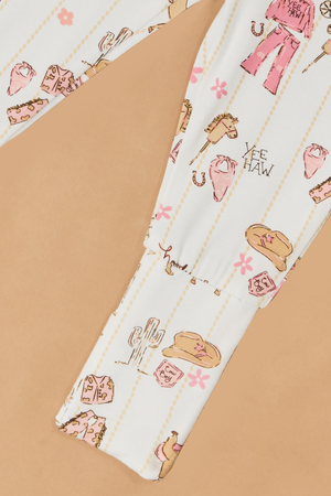 Pink Cowgirl Top and Pants Set - Altar'd State - 