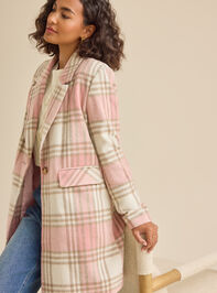 Robyn Plaid Peacoat Detail 4 - TULLABEE