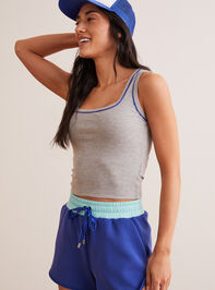 Breezy Ribbed Tank Detail 2 - TULLABEE