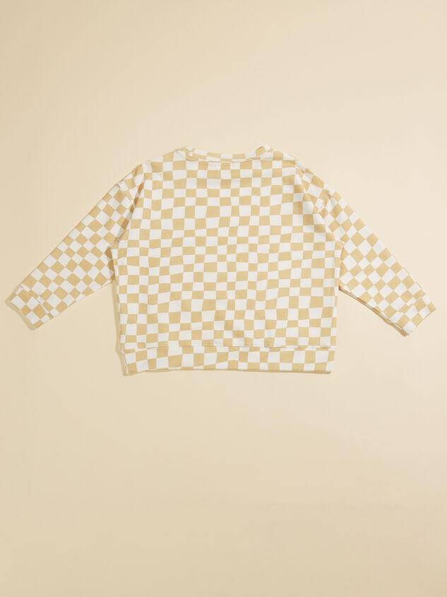 Logan Checkered Sweatshirt Detail 2 - TULLABEE