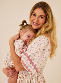 Zoey Floral Mama Dress Detail 2 - TULLABEE