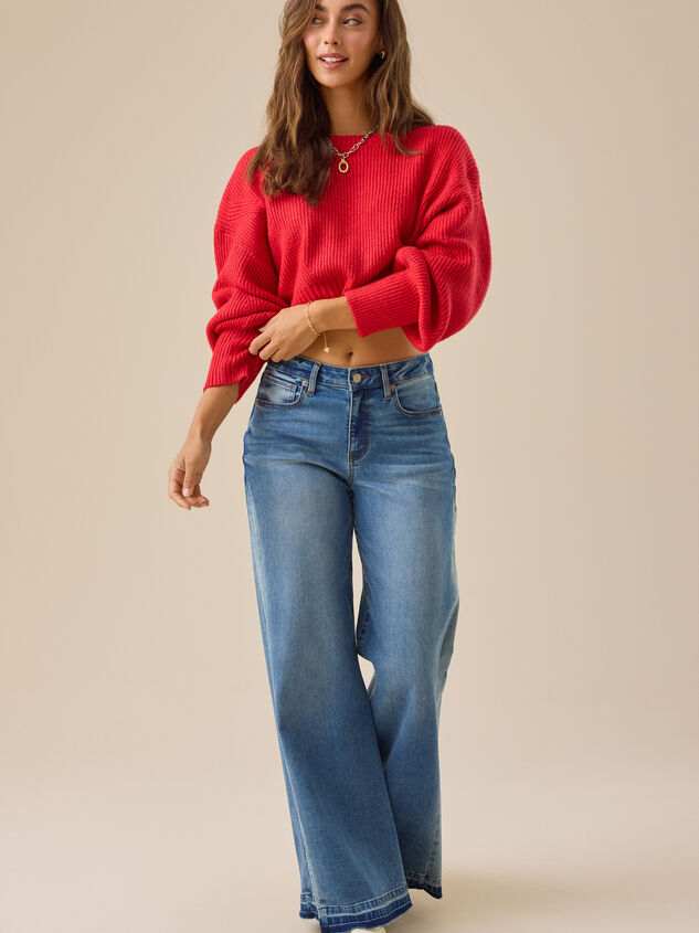 Haille Cropped Sweater Detail 5 - TULLABEE