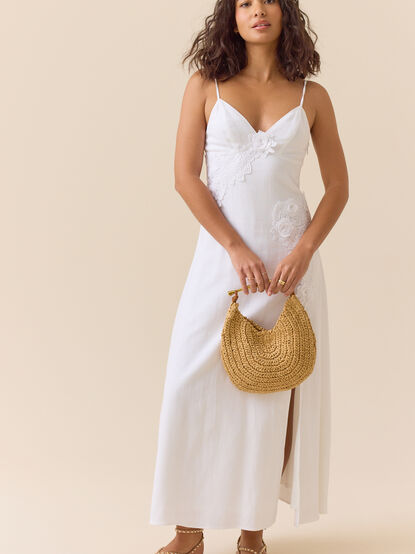Margaret Linen Maxi Dress - TULLABEE