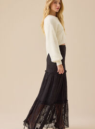Seraphina Pearl and Bow Cardigan Detail 3 - TULLABEE
