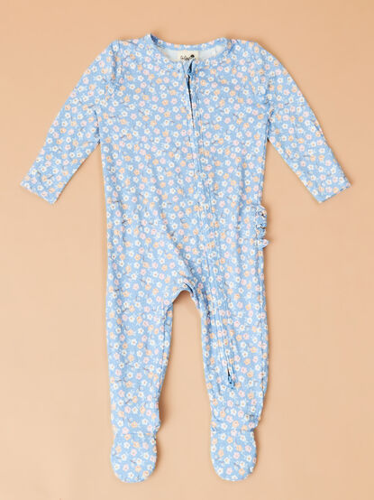Beth Country Calico Floral Footie - TULLABEE