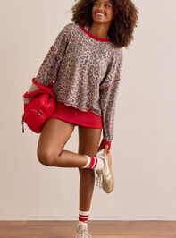 Moonlit Leopard Circle Back Long Sleeve Detail 5 - TULLABEE