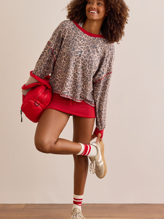 Moonlit Leopard Circle Back Long Sleeve Detail 5 - TULLABEE