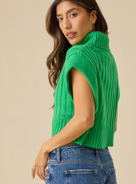 Destiny Turtleneck Sweater Vest Detail 4 - TULLABEE