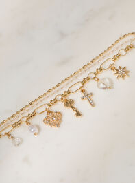 Glitz Charm Dangle Bracelet Set - TULLABEE