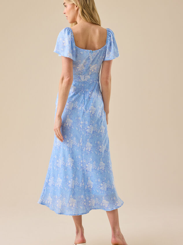 Sophia Floral Maxi Dress Detail 4 - TULLABEE