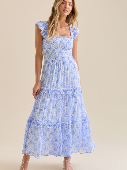 Blaire Ruffle Maxi Dress - TULLABEE