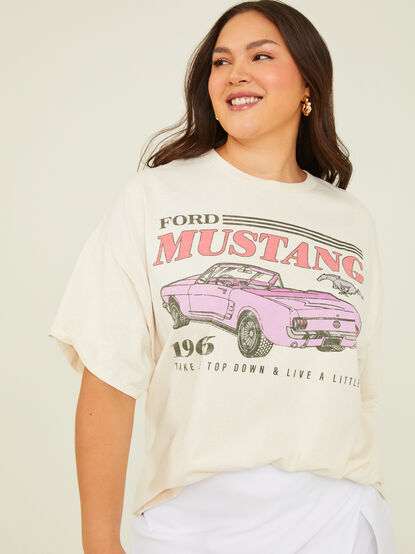 Ford Mustang Oversized Tee - TULLABEE