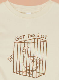 Got Too Silly Toddler Tee Detail 2 - TULLABEE
