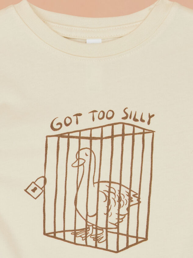 Got Too Silly Toddler Tee Detail 2 - TULLABEE