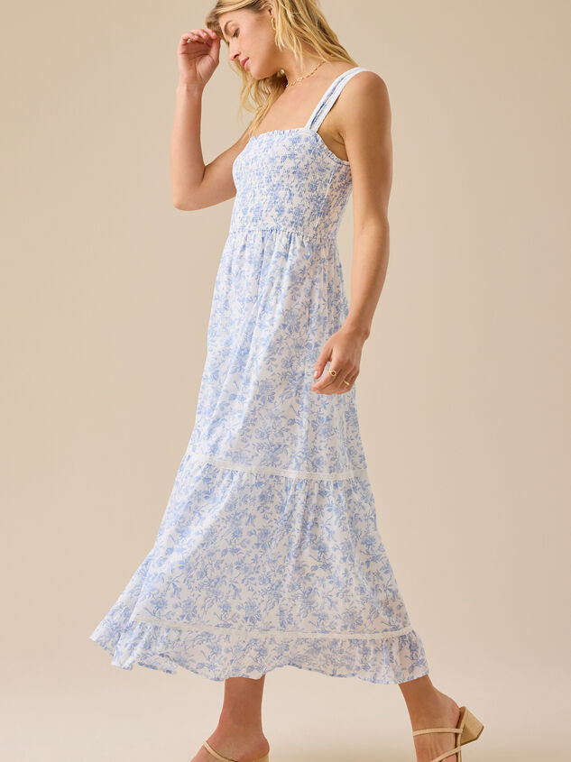 Kennedy Floral Maxi Dress Detail 4 - TULLABEE