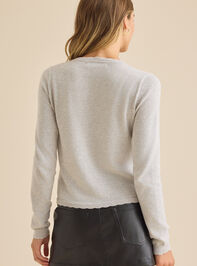 Evanna Button Up Cardigan Detail 6 - TULLABEE
