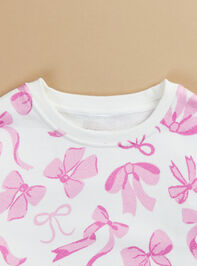 Charming Bows Sweatshirt Detail 3 - TULLABEE
