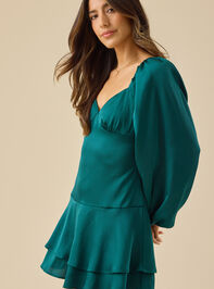 Shelia Satin Mini Dress Detail 4 - TULLABEE