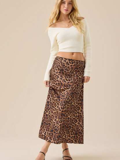 Ashlee Cheetah Midi Skirt - TULLABEE