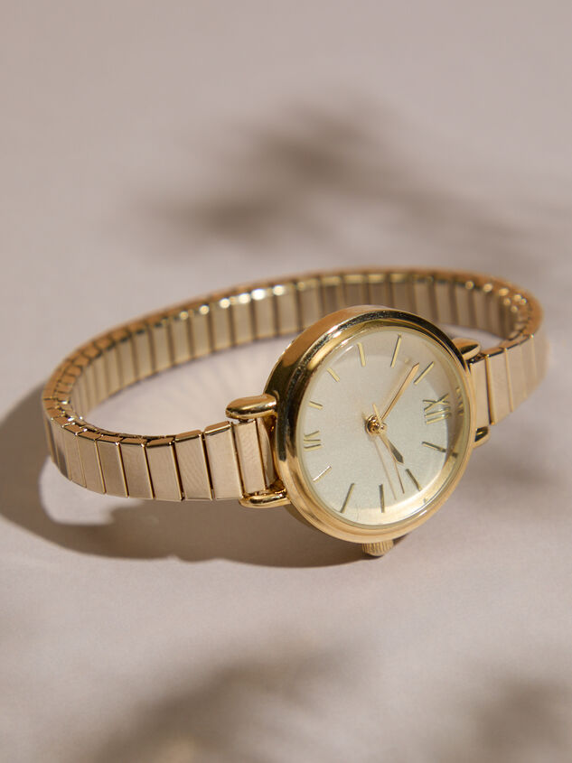 Dainty Round Stretch Watch Detail 2 - TULLABEE