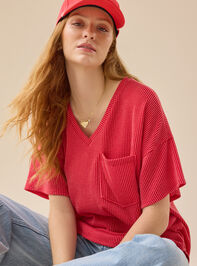 Alessia Ribbed Tunic Top - TULLABEE