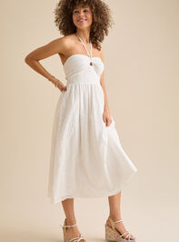 Madeline Eyelet Midi Dress Detail 3 - TULLABEE