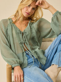 Sasha Chiffon Kimono Detail 4 - TULLABEE