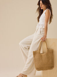 Kay Linen Trouser Detail 5 - TULLABEE