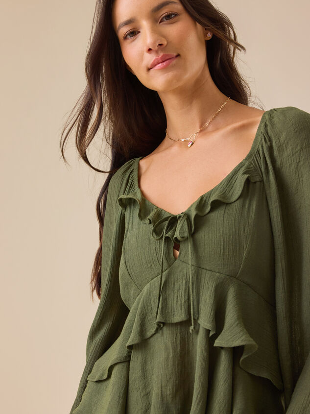 Polly Ruffle Babydoll Top - TULLABEE