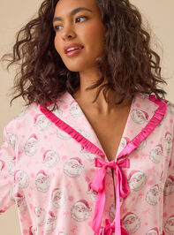 Santa Sleep Top Detail 2 - TULLABEE