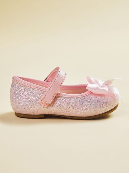 Tish Toddler Glitter Ballet Flat - TULLABEE
