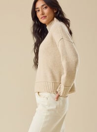 Josie Mock Neck Sweater Detail 4 - TULLABEE