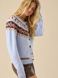 Laiken Fair Isle Cardigan Detail 3 - TULLABEE