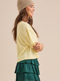 Ada Ribbed Boxy Tee Detail 3 - TULLABEE